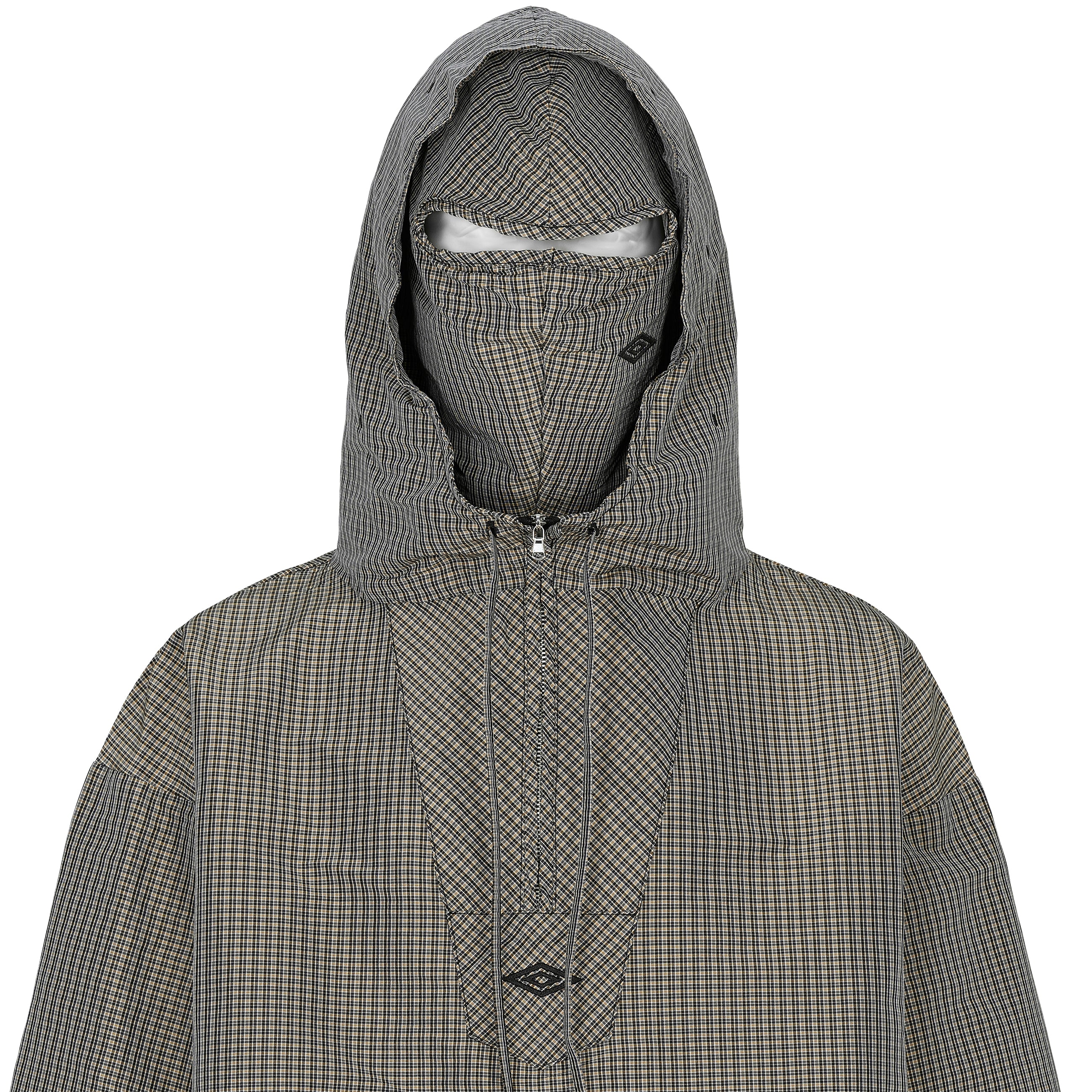 MASKED CHECK ANORAK BEIGE
