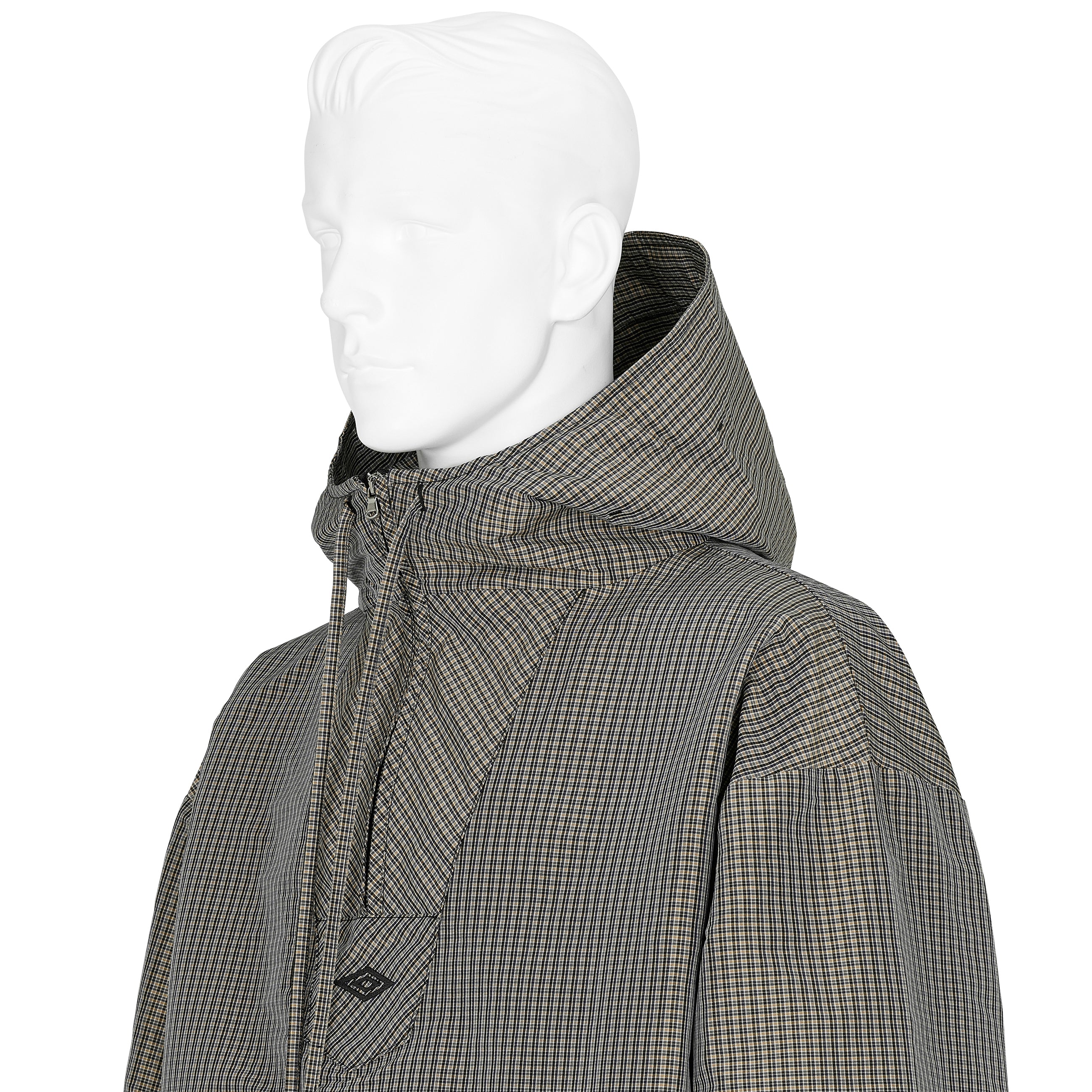 MASKED CHECK ANORAK BEIGE - SLAM JAM and UMBRO(スラムジャム アンド