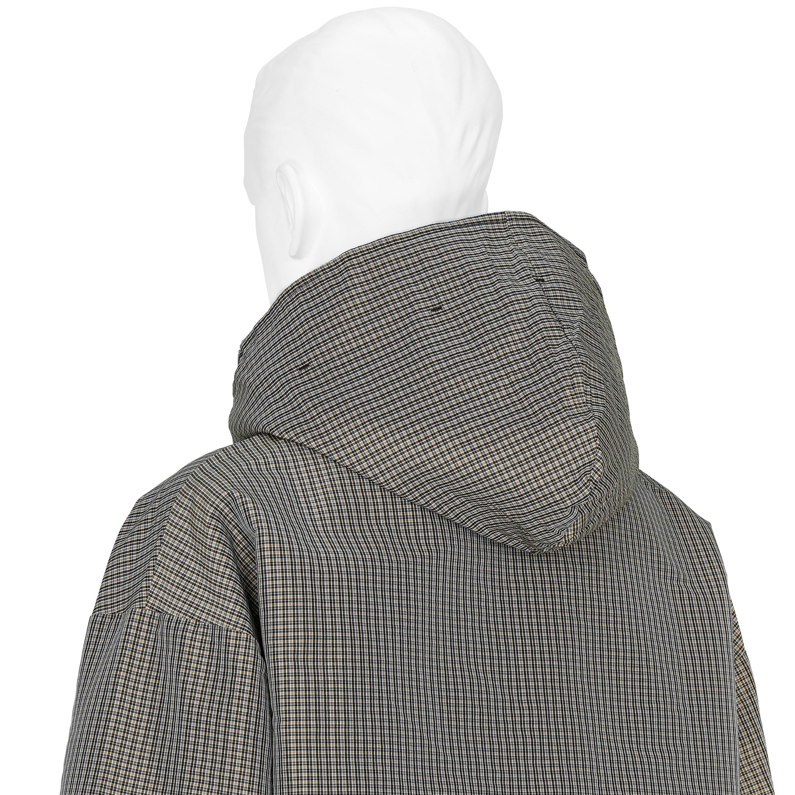 MASKED CHECK ANORAK BEIGE