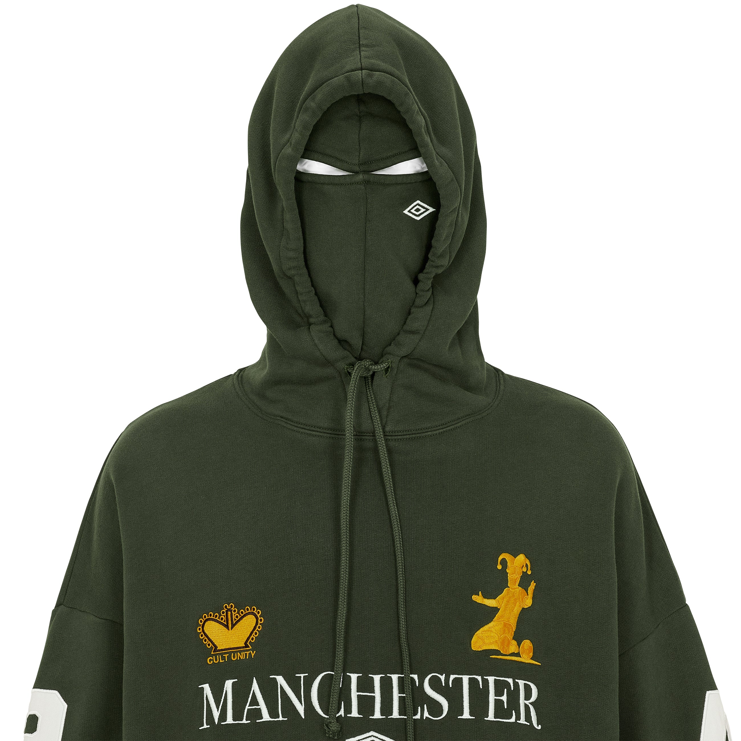 MANCHESTER MASKED HOODIE OLIVE