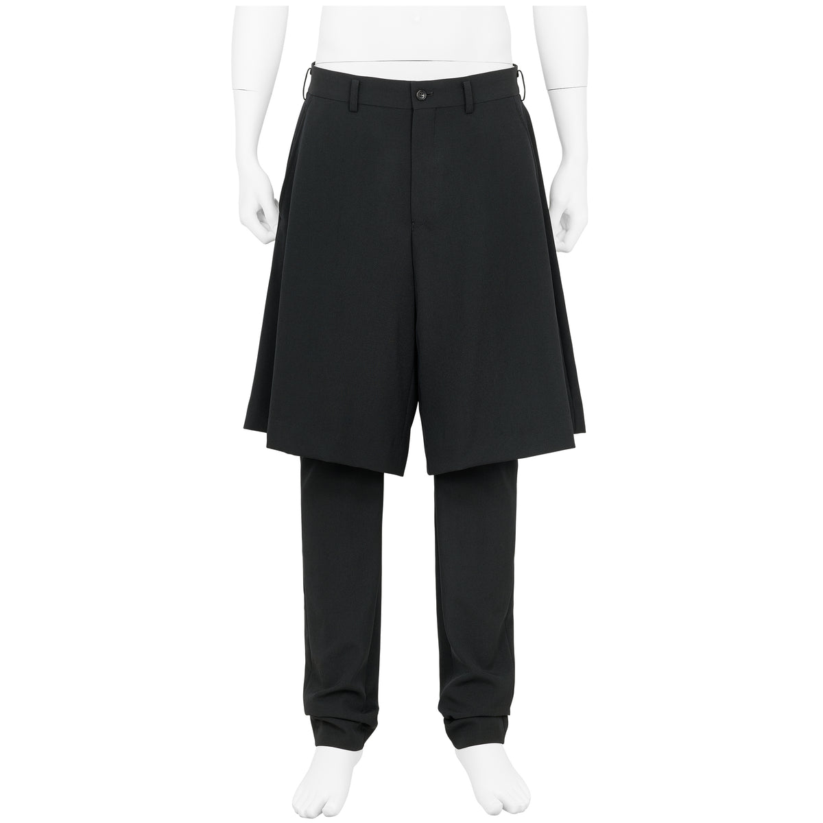 WOOL LAYER PANTS BLACK