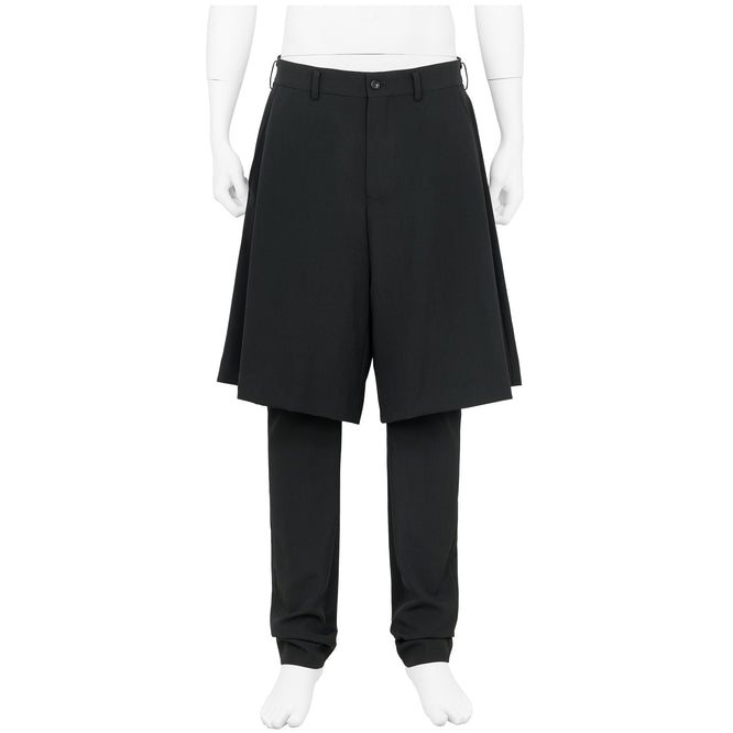 WOOL LAYER PANTS BLACK
