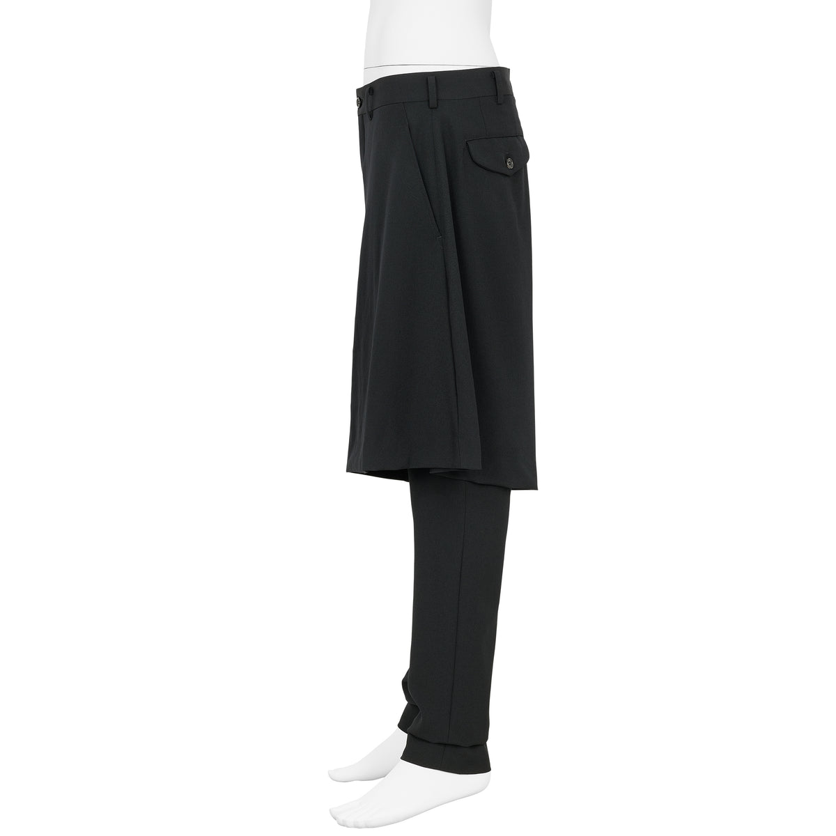WOOL LAYER PANTS BLACK