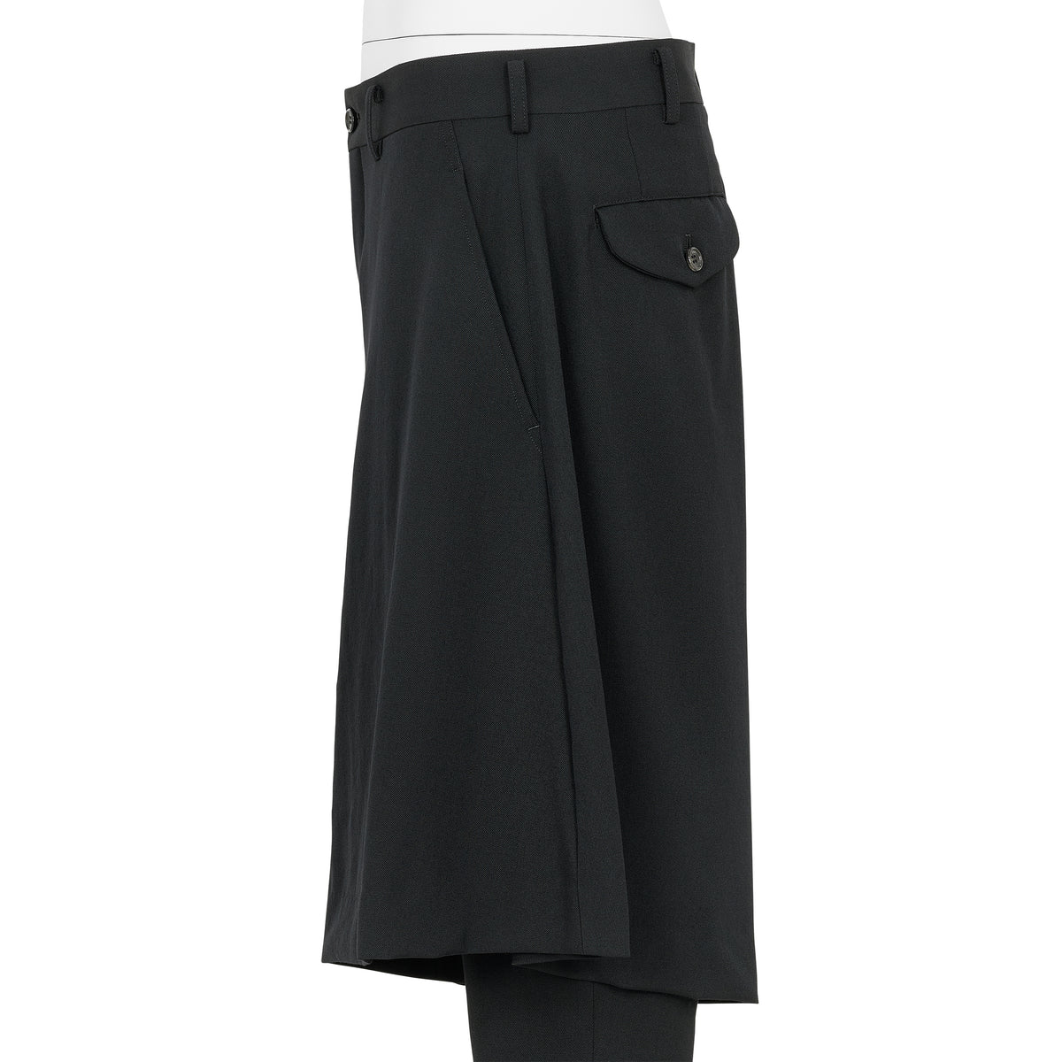 WOOL LAYER PANTS BLACK