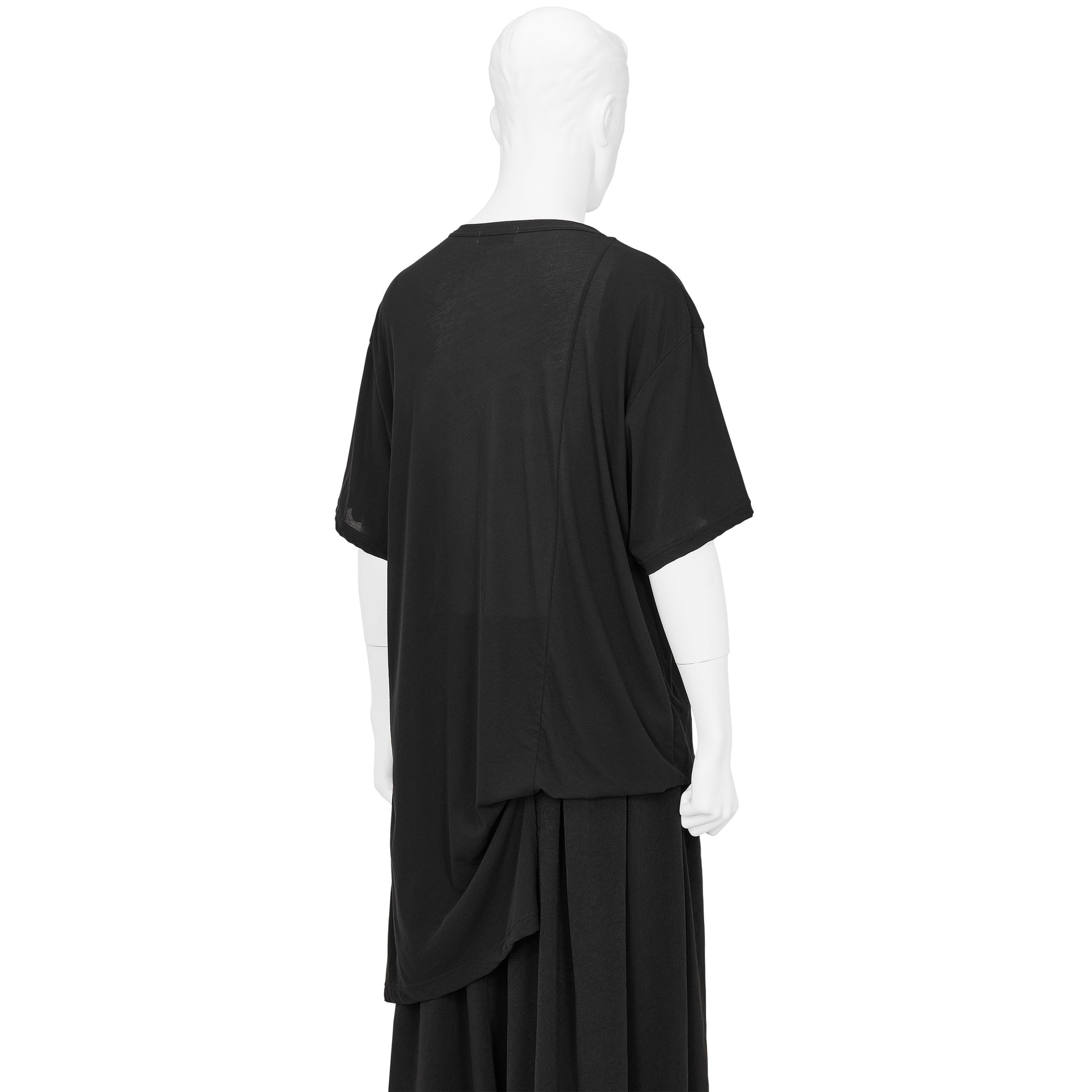 HIGH TWISTED GAS PS ASYMMETRY S/S TEE BLACK