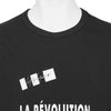 COMBED PLAIN STITCH S/S TEE [LA REVOLUTION DE LA MODE] BLACK