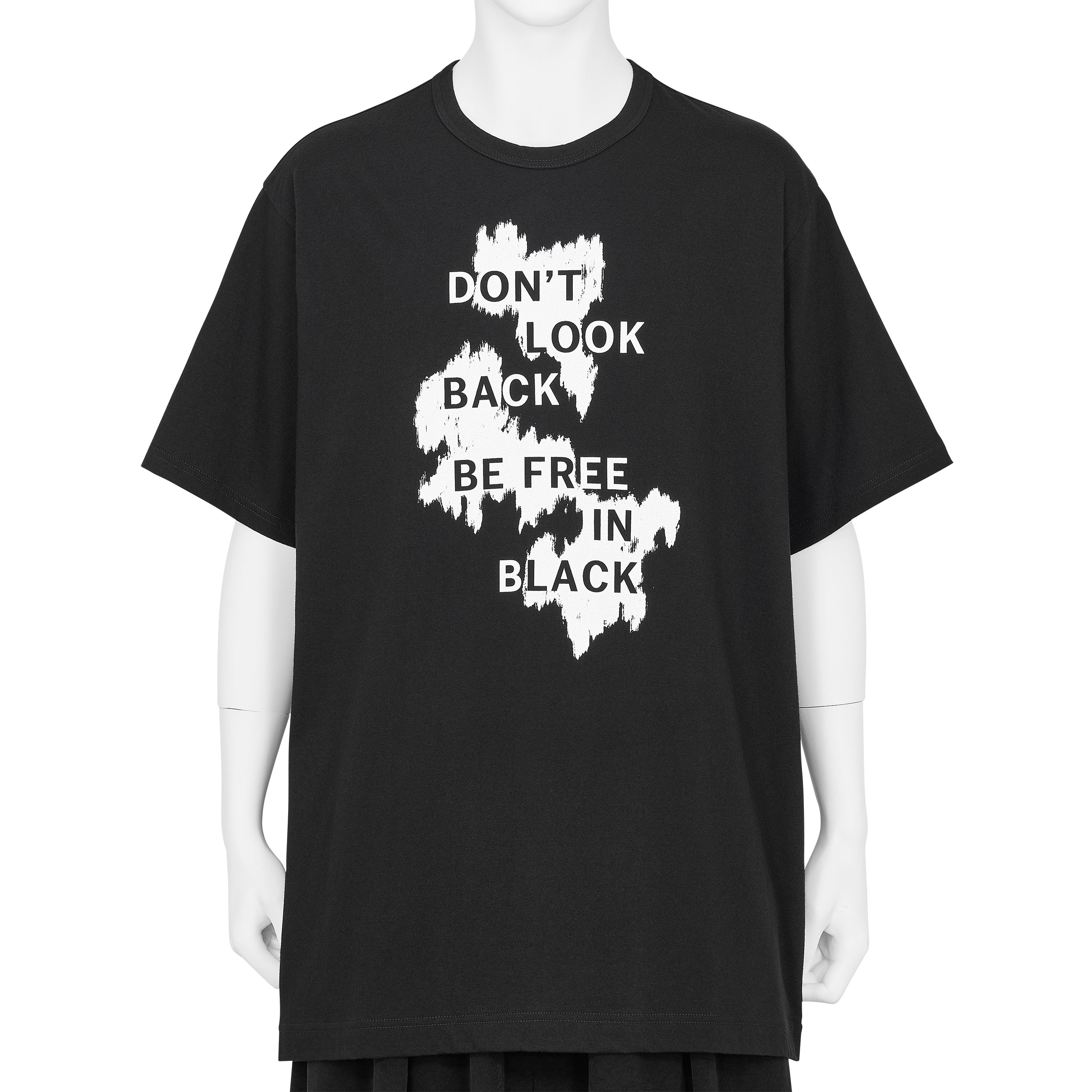 PLAIN STITCH TEE [DON'T LOOK BACK] BLACK
