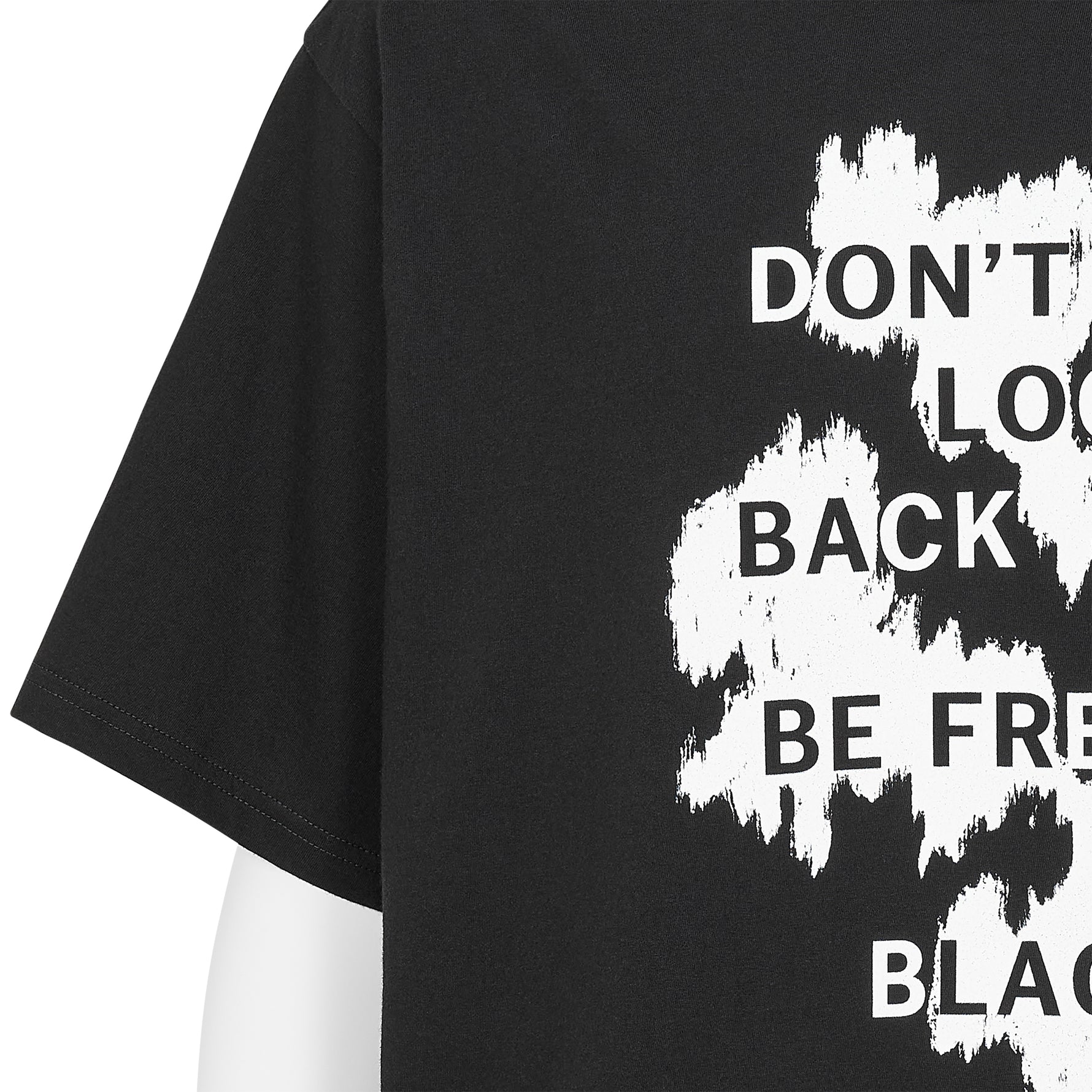 PLAIN STITCH TEE [DON'T LOOK BACK] BLACK