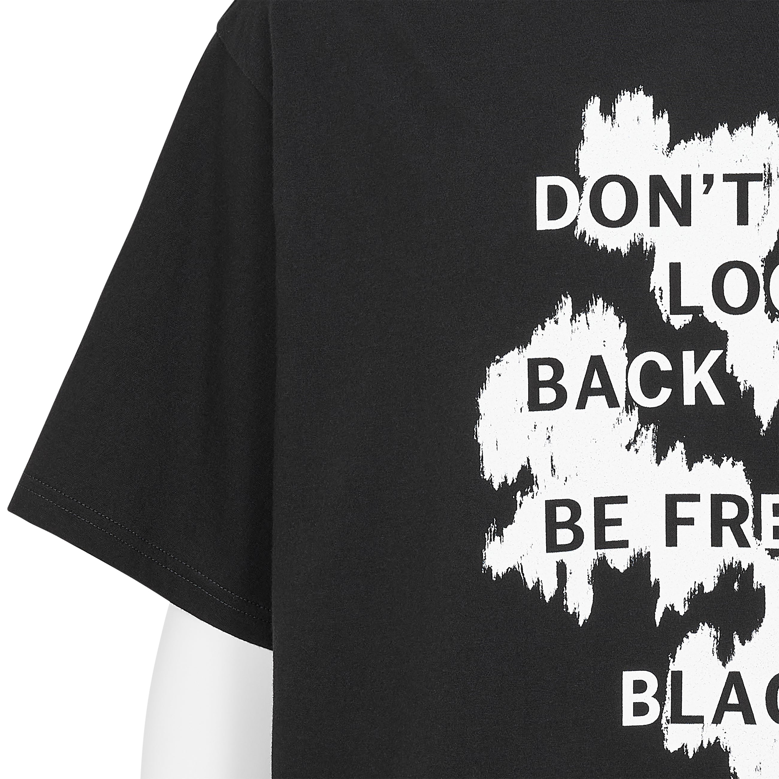 PLAIN STITCH TEE [DON'T LOOK BACK] BLACK