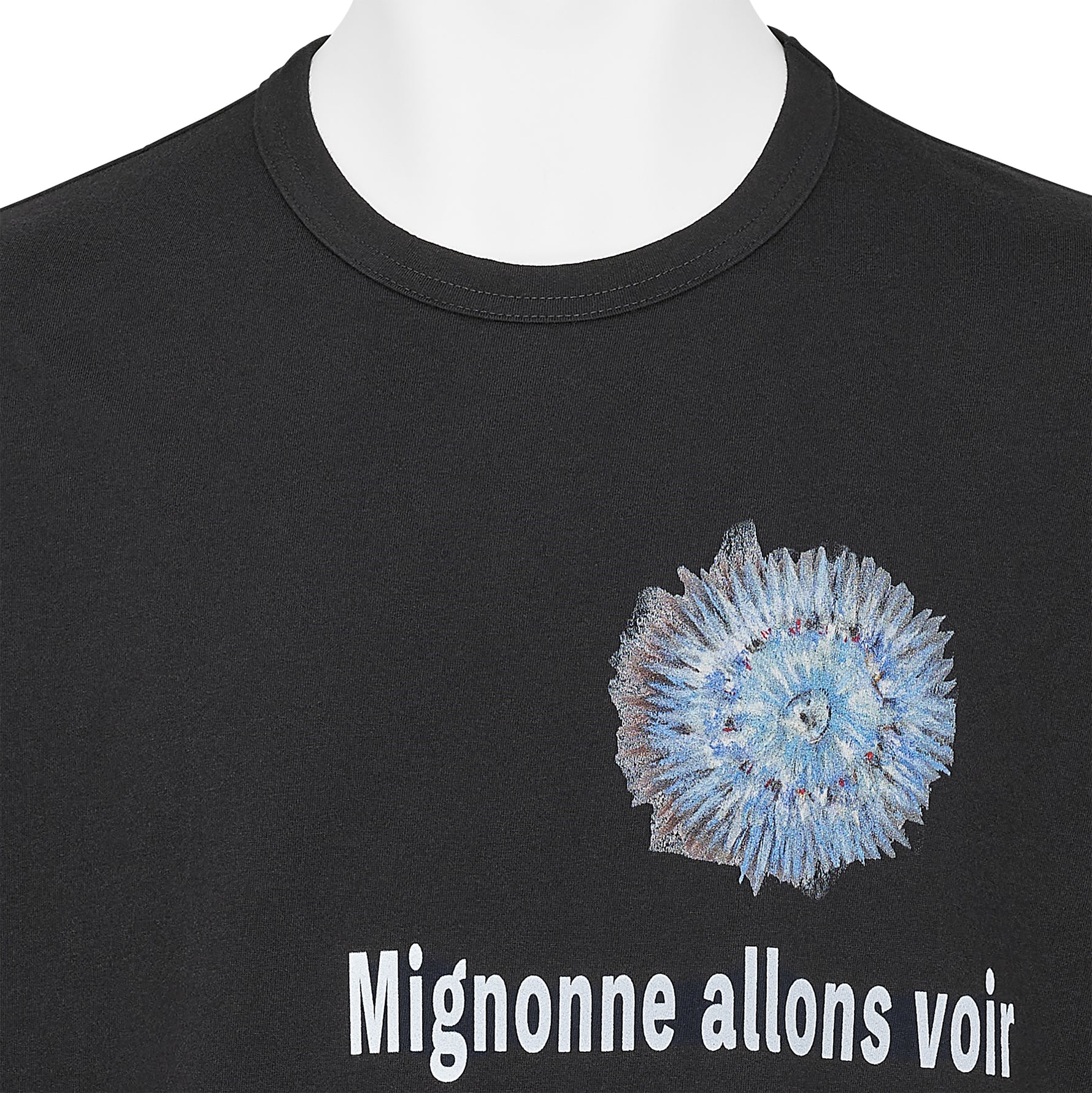 PLAIN STITCH TEE [ROSE] BLACK