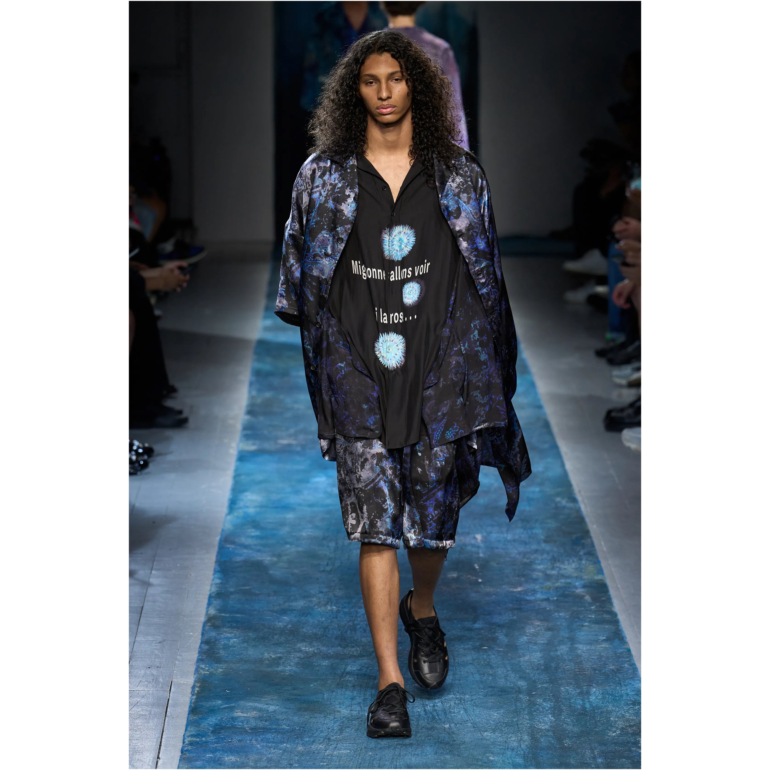 PLAIN STITCH TEE [ROSE] BLACK