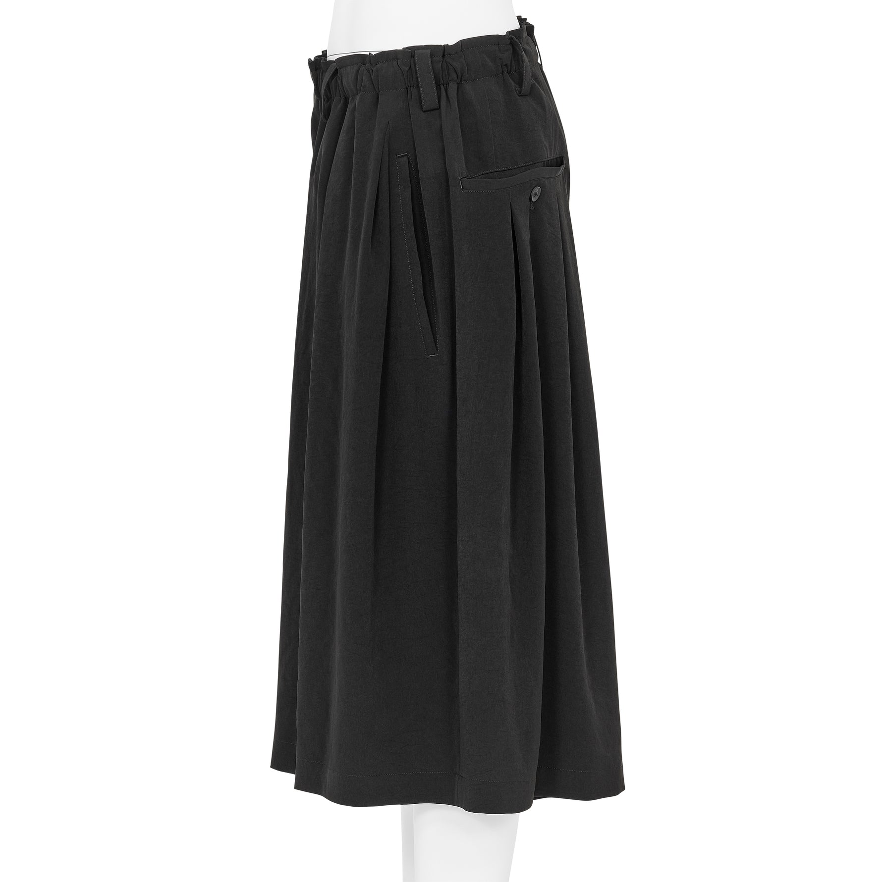 TUXEDO 8 TUCKS PANTS BLACK