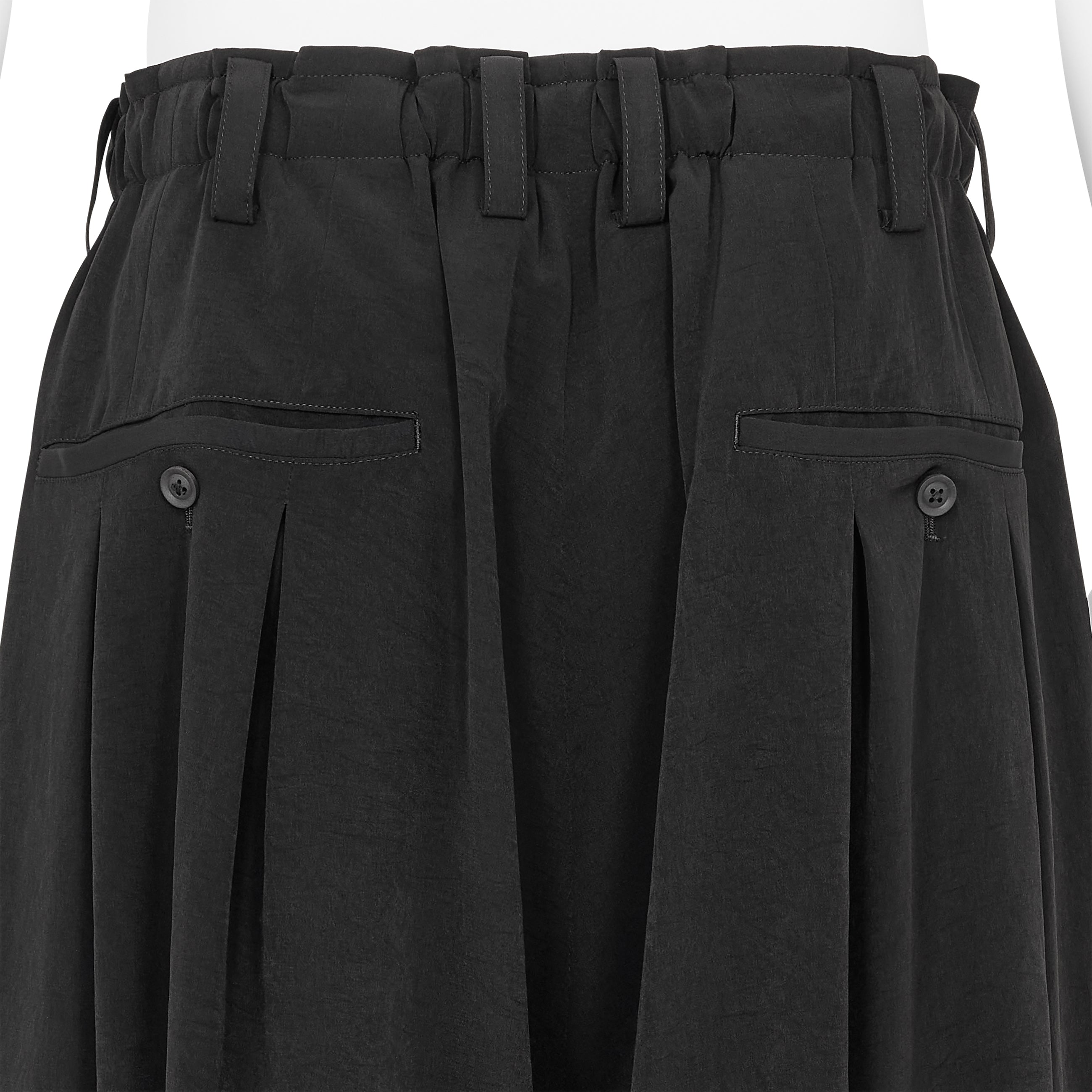 TUXEDO 8 TUCKS PANTS BLACK