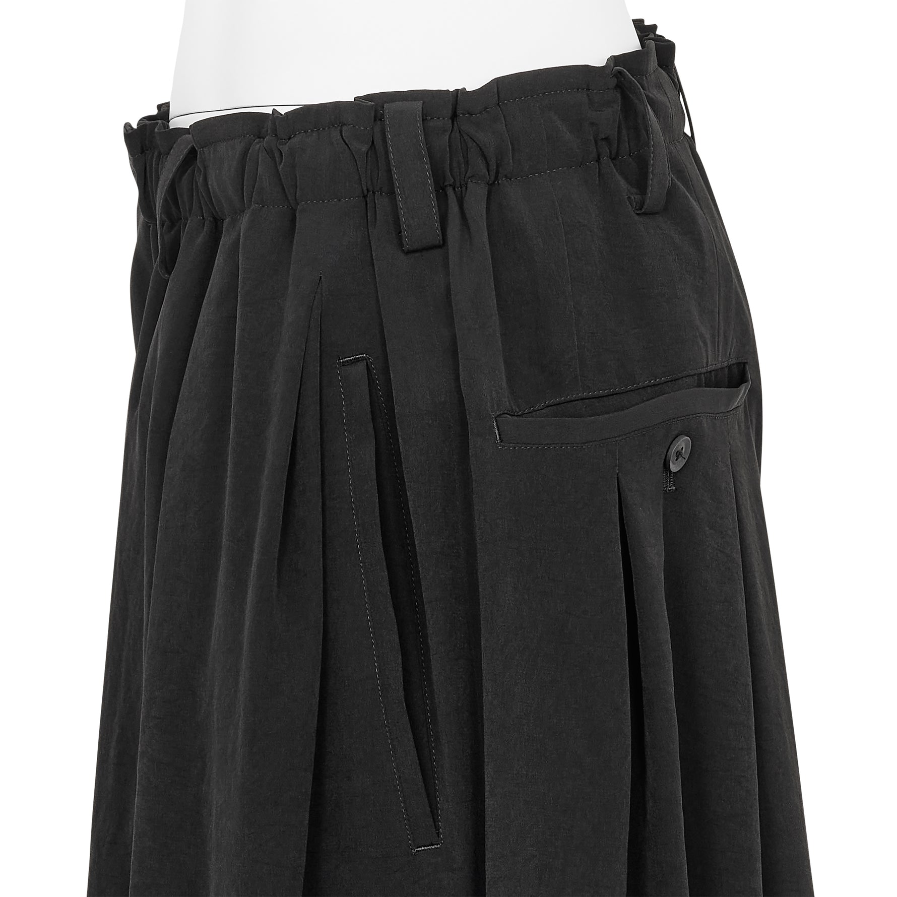 TUXEDO 8 TUCKS PANTS BLACK