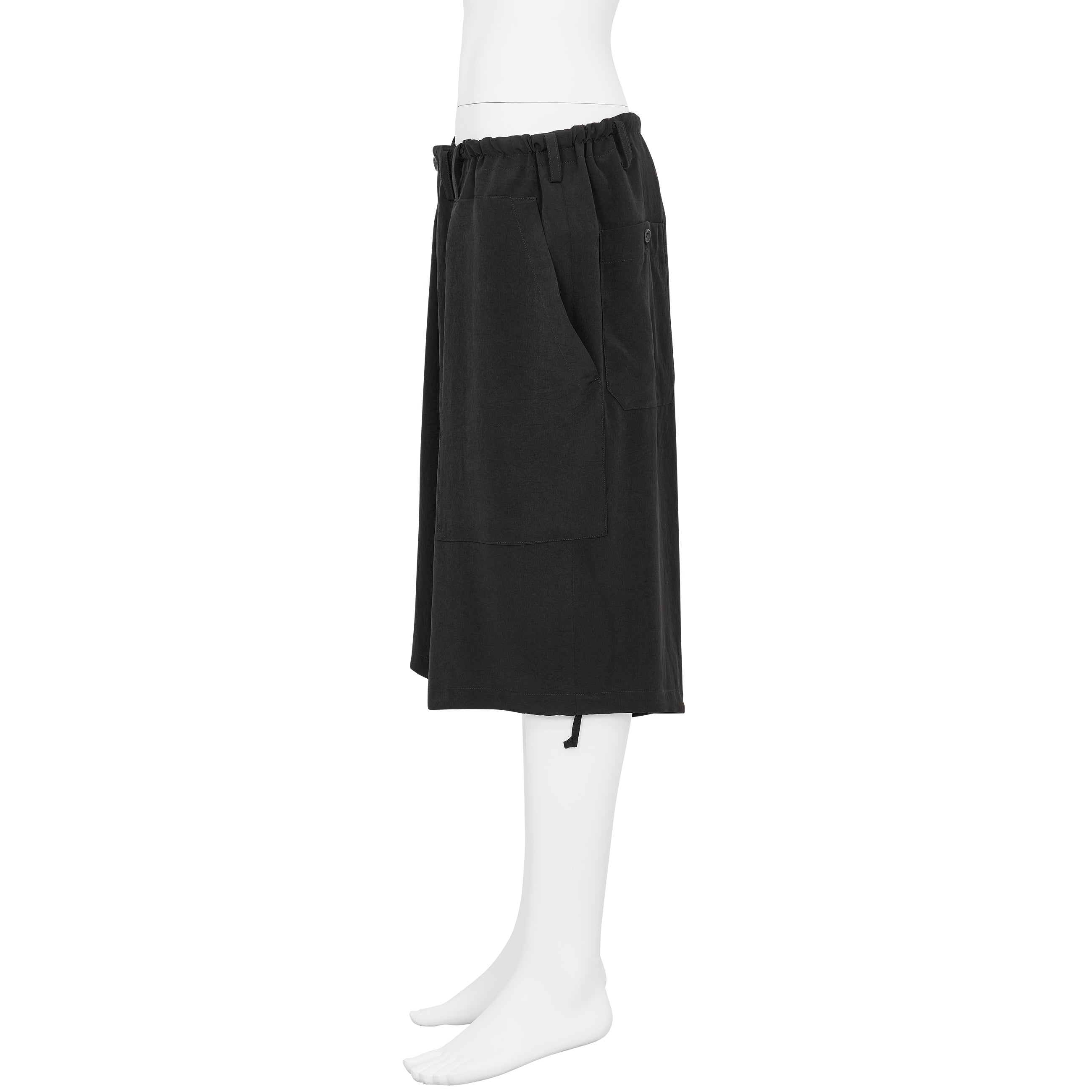 TUXEDO OUT POCKET SHORTS BLACK - Yohji Yamamoto POUR HOMME(ヨウジ