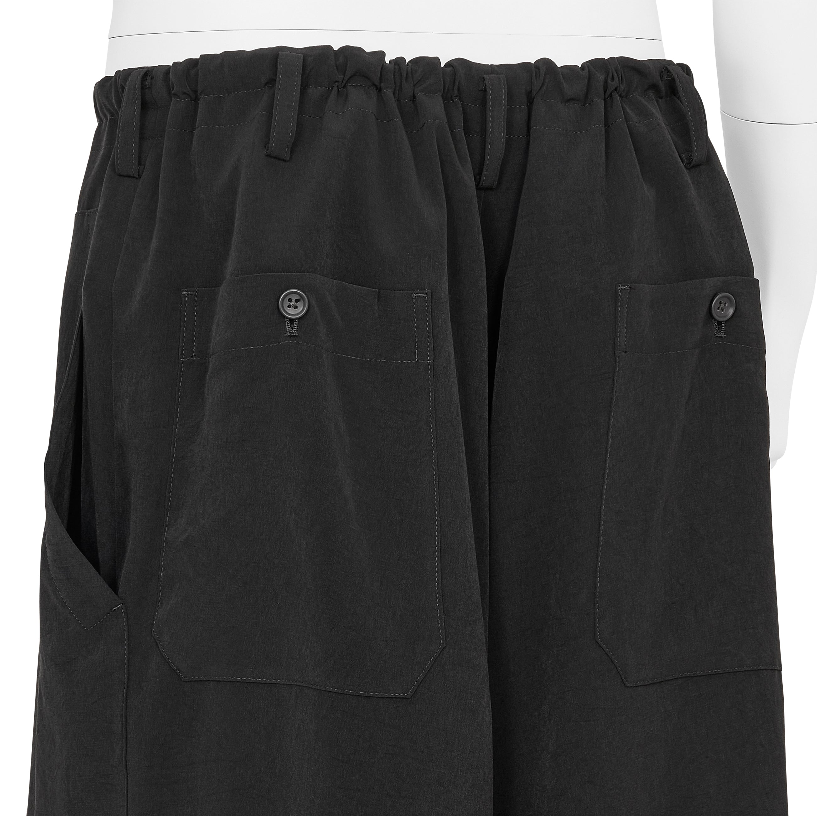 TUXEDO OUT POCKET SHORTS BLACK - Yohji Yamamoto POUR HOMME(ヨウジ