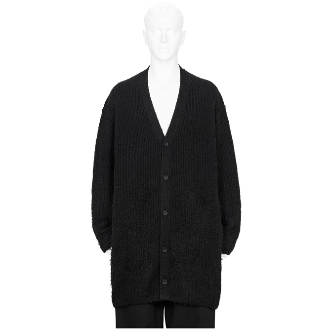 GRADATION V NECK CARDIGAN BLACK