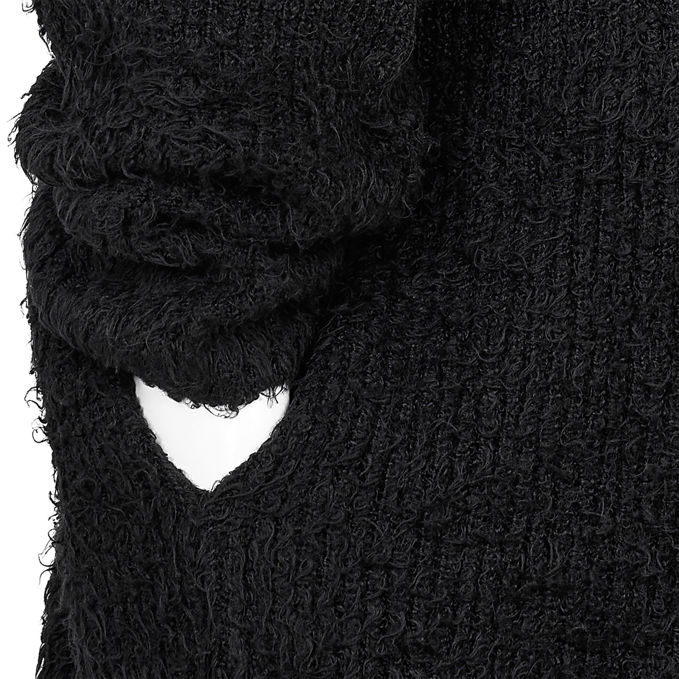 GRADATION V NECK CARDIGAN BLACK - Yohji Yamamoto POUR HOMME(ヨウジ