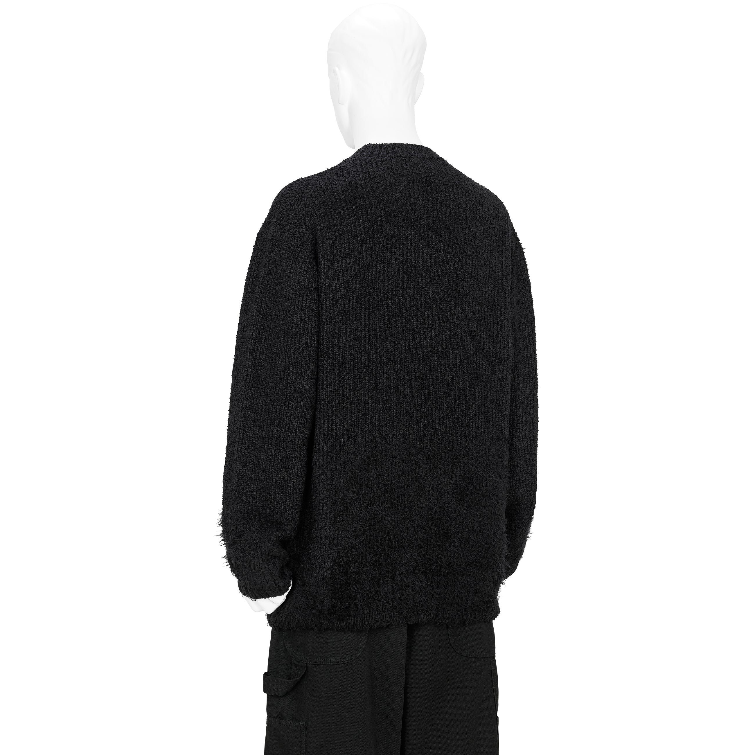 GRADATION CREW NECK KNIT BLACK