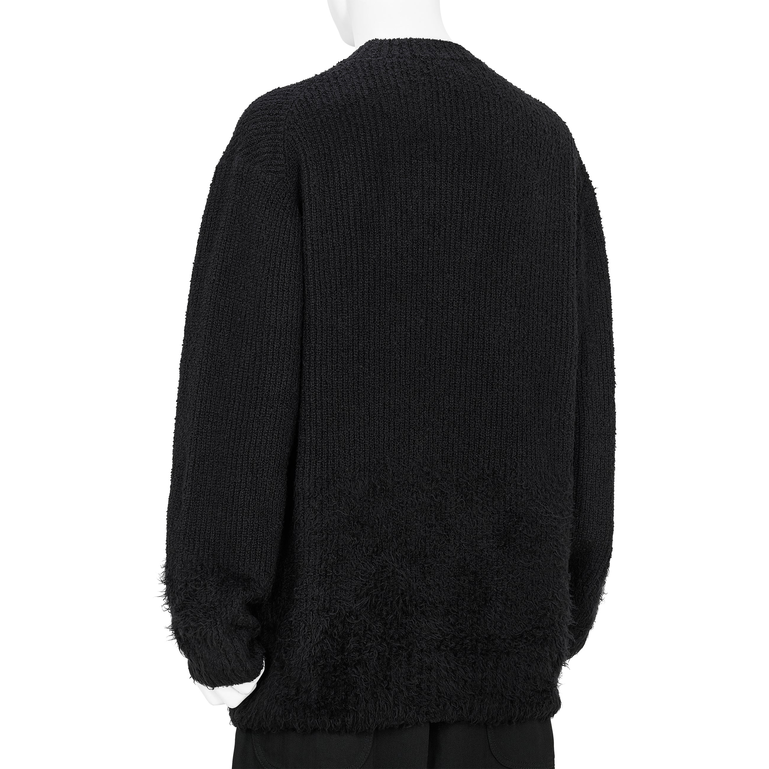 GRADATION CREW NECK KNIT BLACK