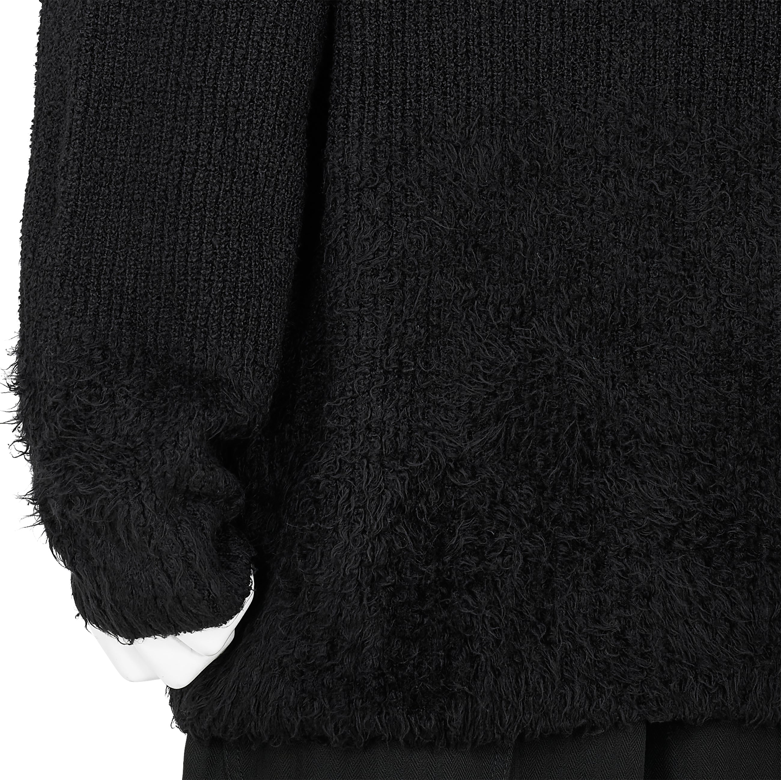 GRADATION CREW NECK KNIT BLACK