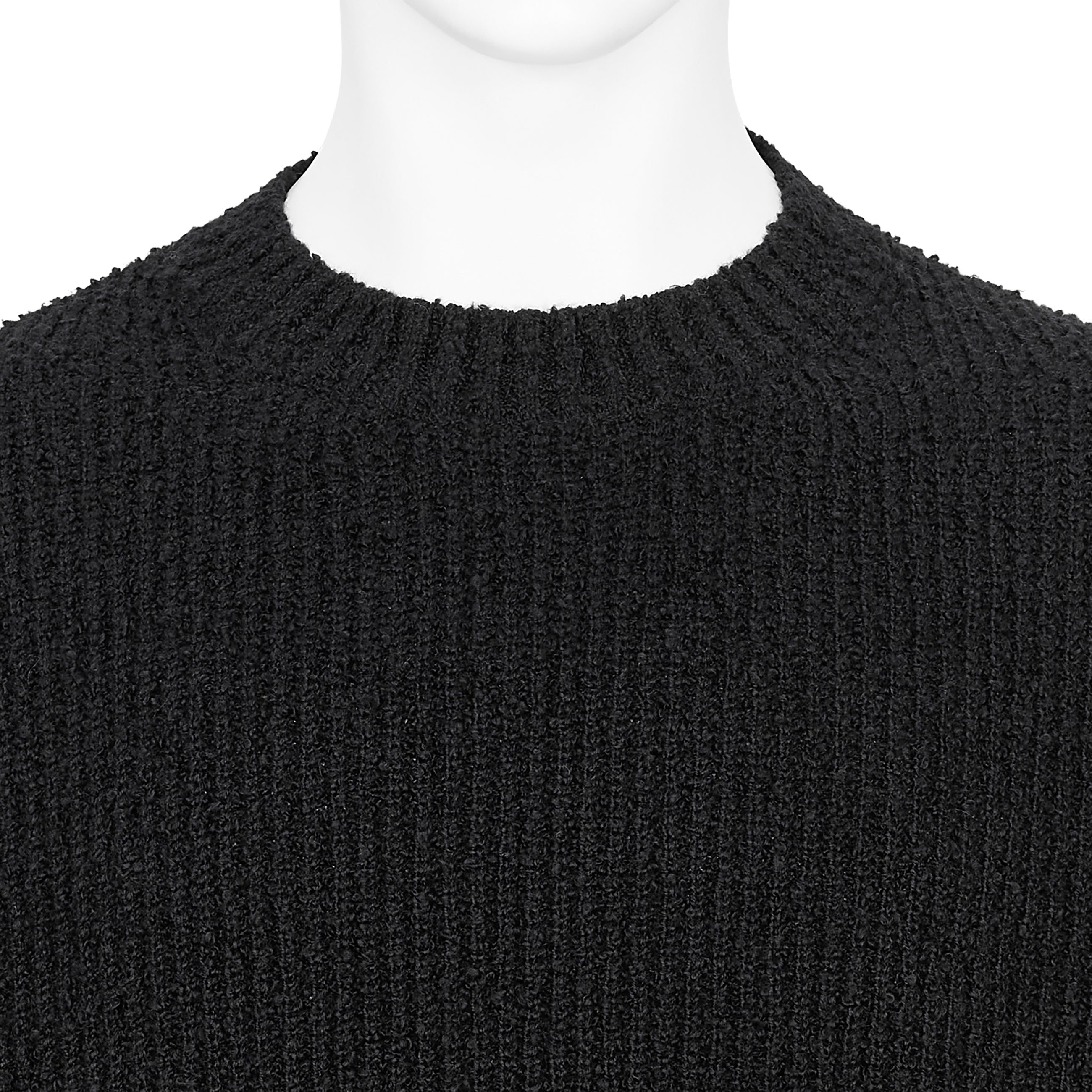 GRADATION CREW NECK KNIT BLACK