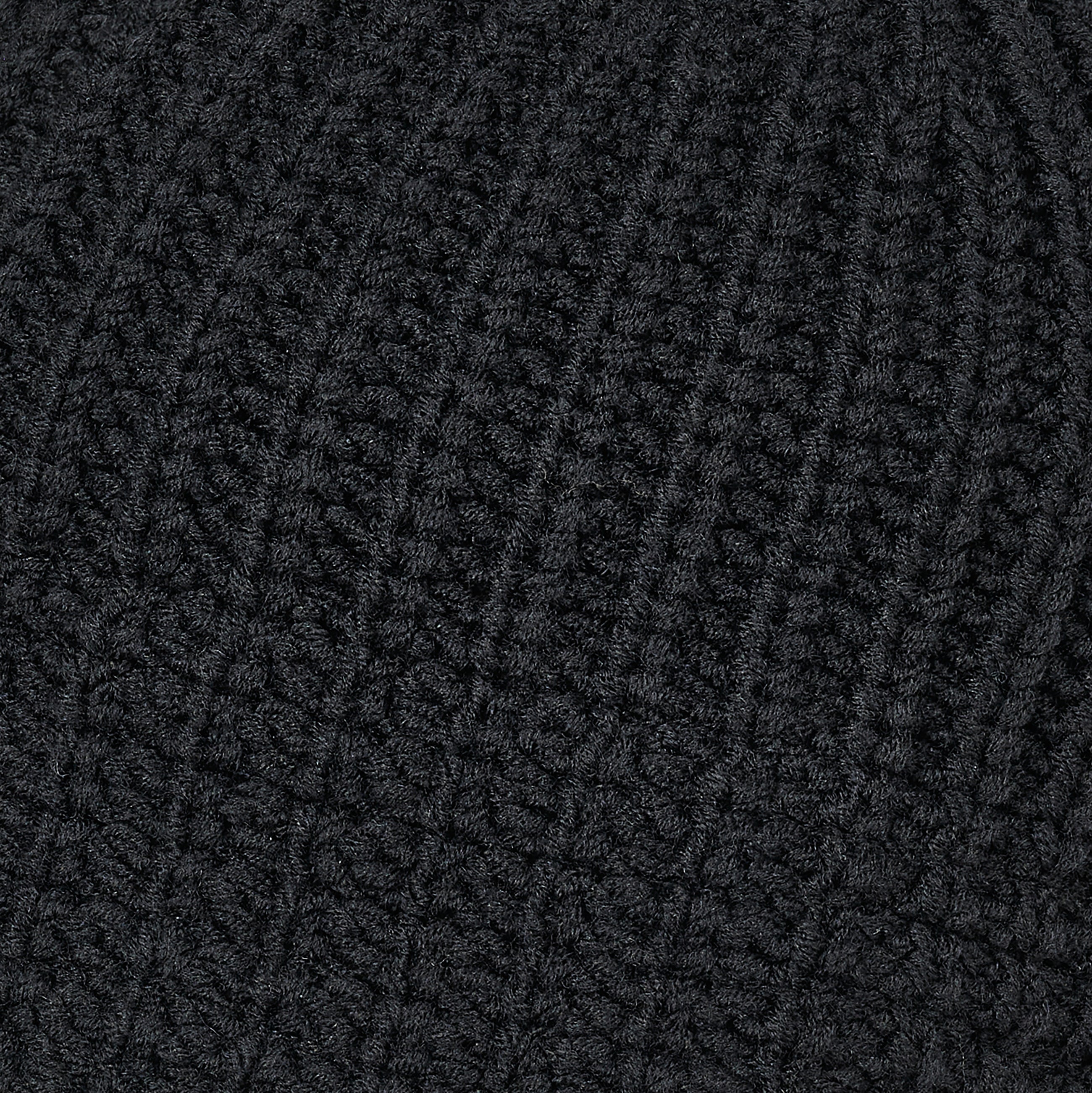 WOOL ACRYL STITCH HAT BLACK
