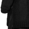 JACQUARD SIDE ZIP HIGH NECK KNIT BLACK