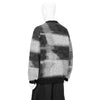 KID MOHAIR JACQUARD KNIT BEAM BLACK