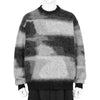 KID MOHAIR JACQUARD KNIT BEAM BLACK