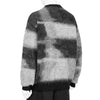 KID MOHAIR JACQUARD KNIT BEAM BLACK