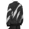 KID MOHAIR JACQUARD KNIT BLUR BLACK