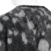 KID MOHAIR JACQUARD CARDIGAN WATER DROP BLACK