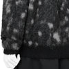 KID MOHAIR JACQUARD CARDIGAN WATER DROP BLACK