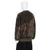 ABSTRACT JACQUARD MOHAIR CARDIGAN BROWN