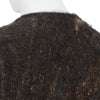 ABSTRACT JACQUARD MOHAIR CARDIGAN BROWN