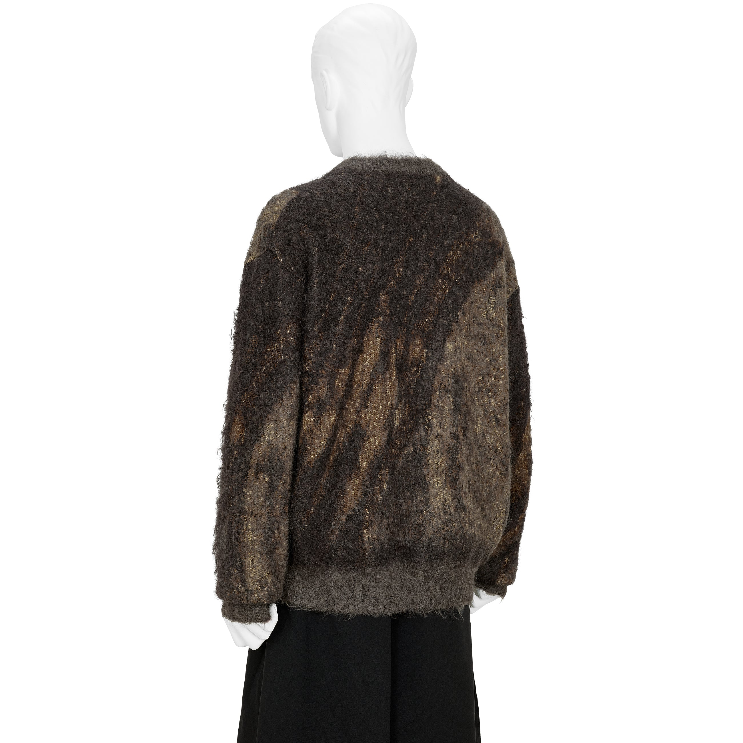 トップス Abstract Jaquard Mohair Sweater ABSTRACT JACQUARD MOHAIR SWEATER BROWN - YOKE(ヨーク) - TOPS