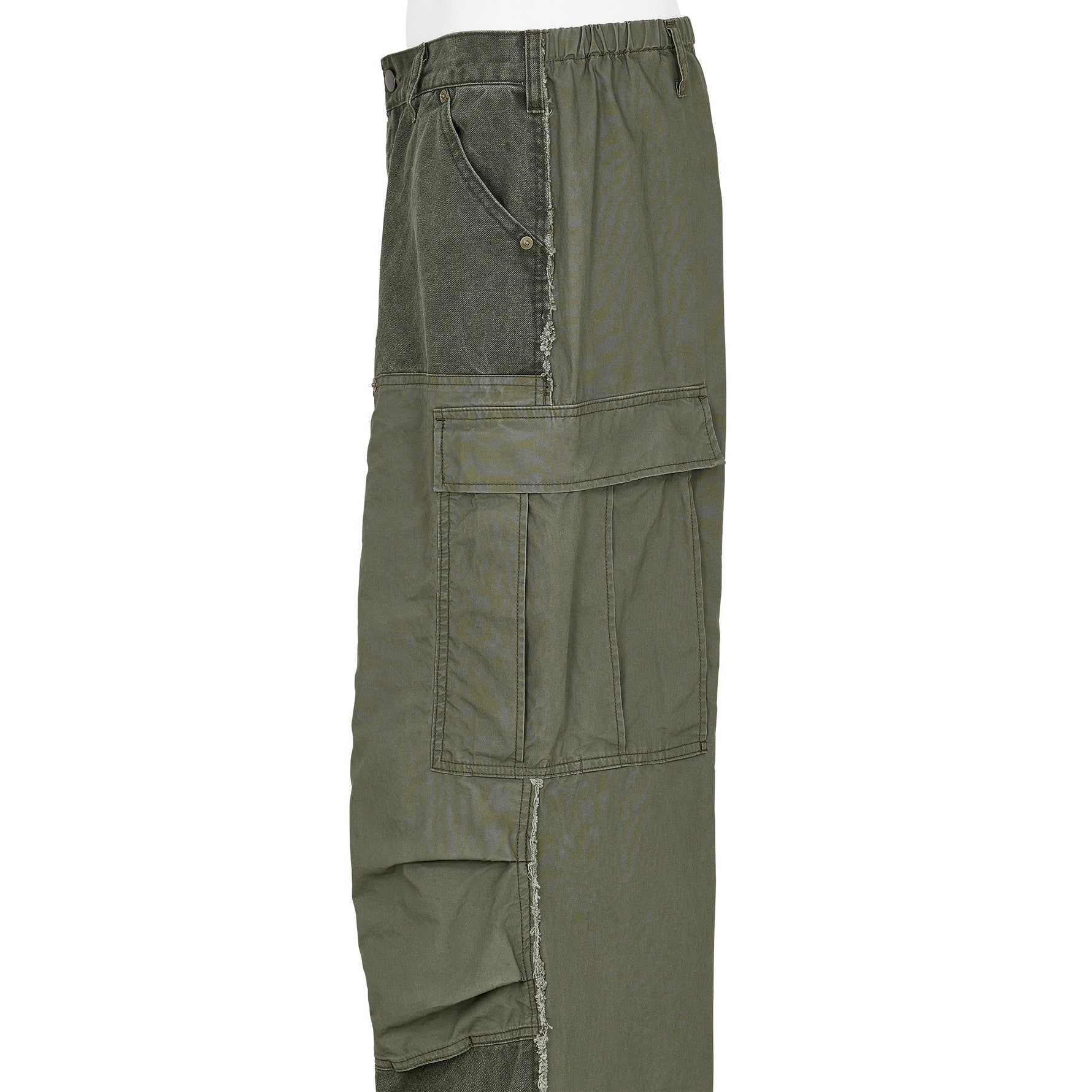 CONNECTED DOUBLE KNEE CARGO OLIVE
