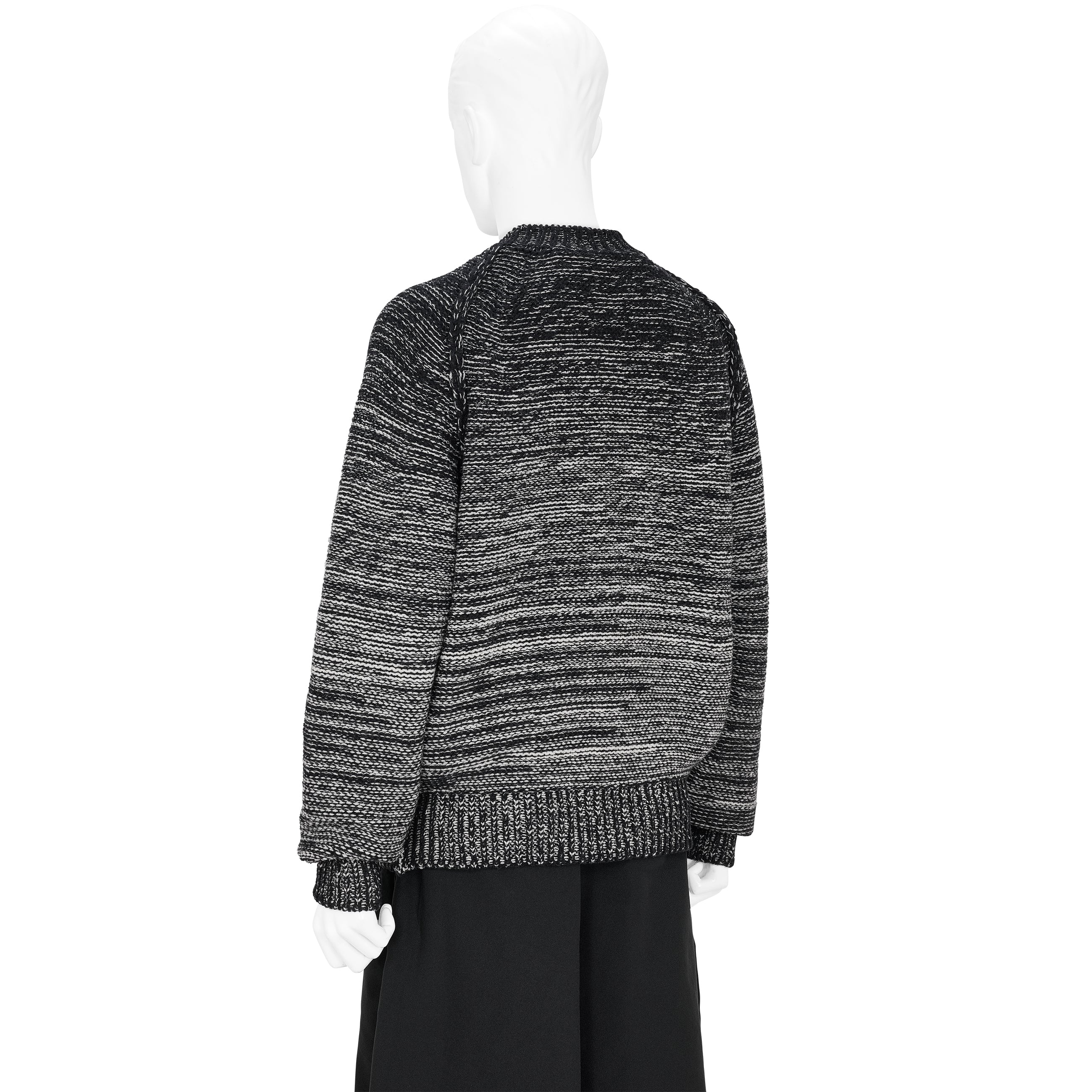 GRADATION CREW NECK KNIT BLACK