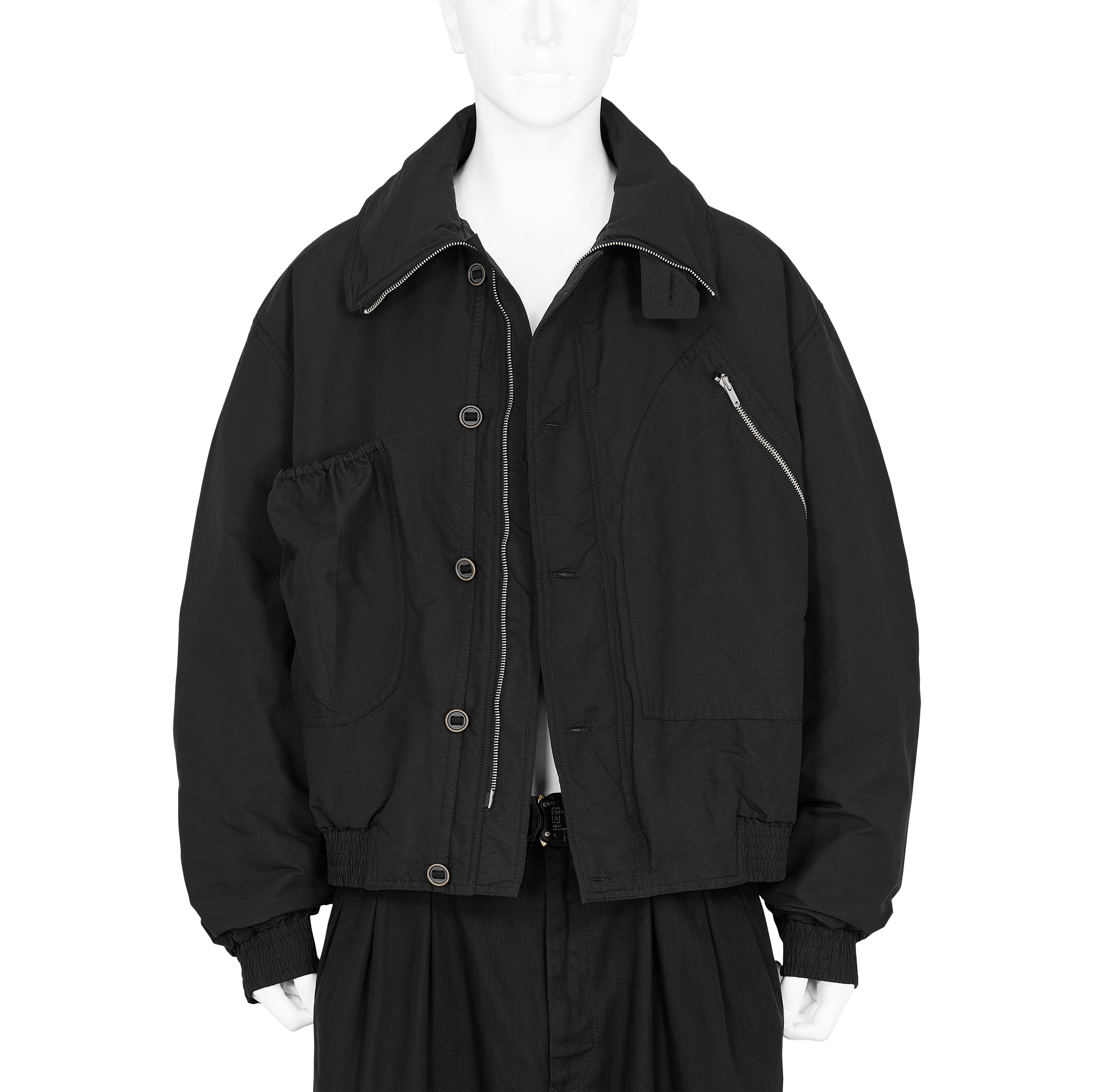 KATHARINE HAMNETT COLLABORATION SHORT BLOUSON BLACK