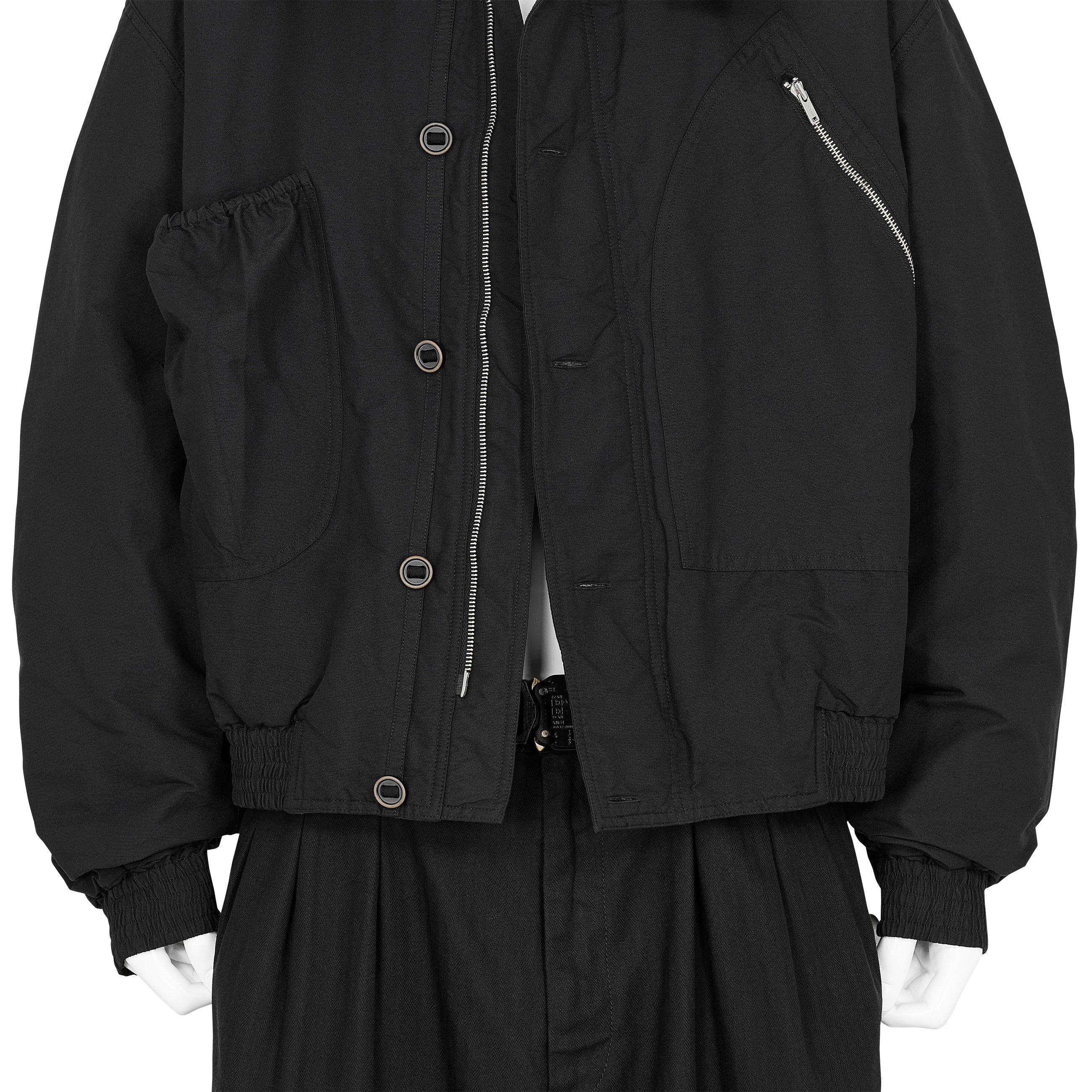 KATHARINE HAMNETT COLLABORATION SHORT BLOUSON BLACK