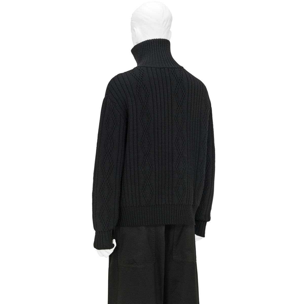 LOT.533 ZIP UP KNIT BLOUSON BLACK