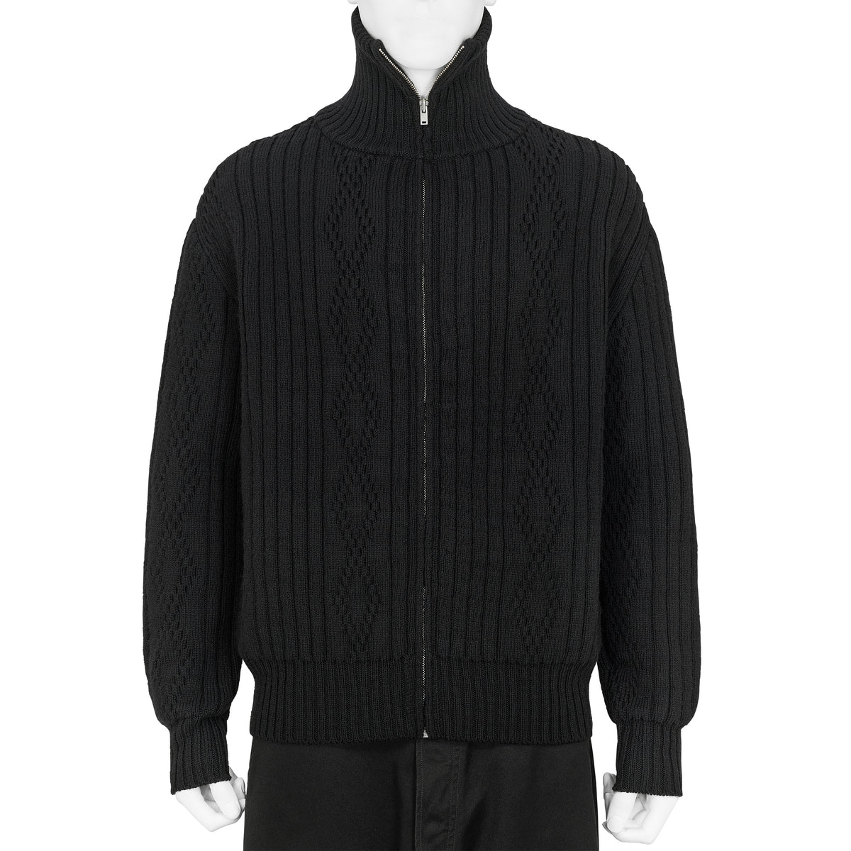 LOT.533 ZIP UP KNIT BLOUSON BLACK