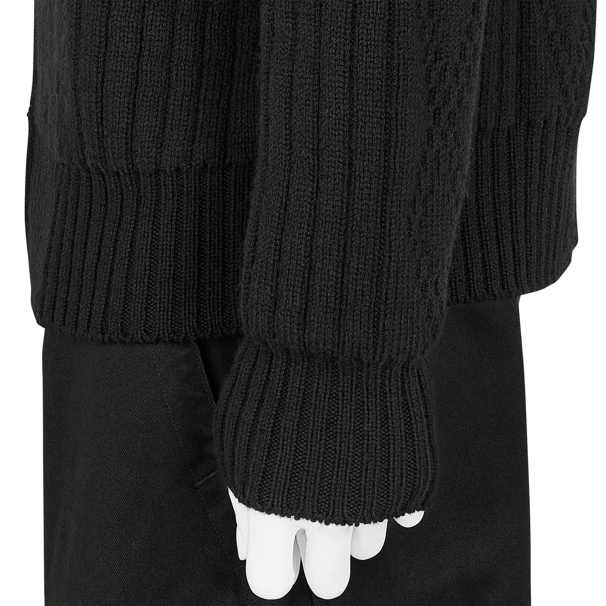LOT.533 ZIP UP KNIT BLOUSON BLACK