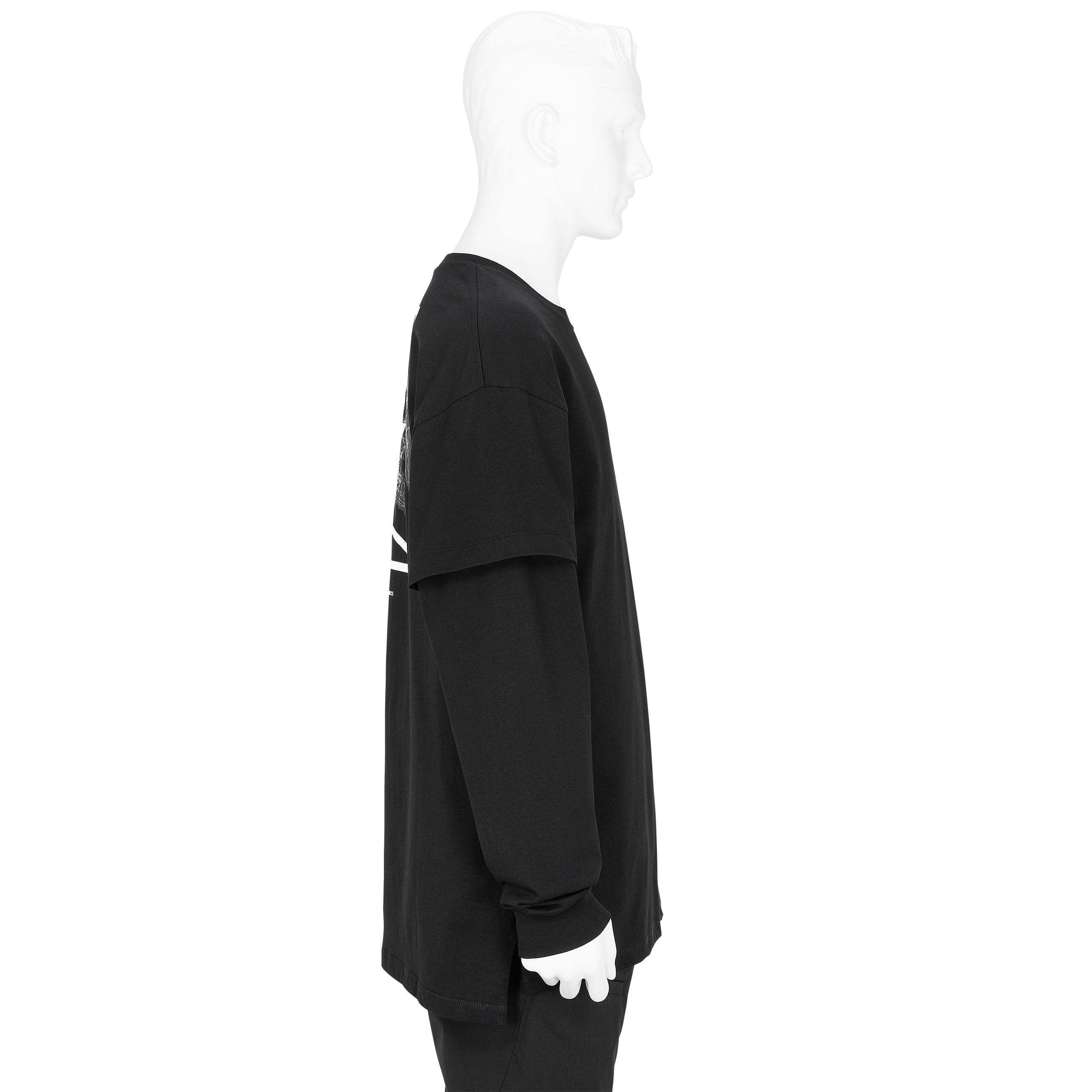 S29-PR-A ORGANIC COTTON LONG SLEEVE T-SHIRT BLACK