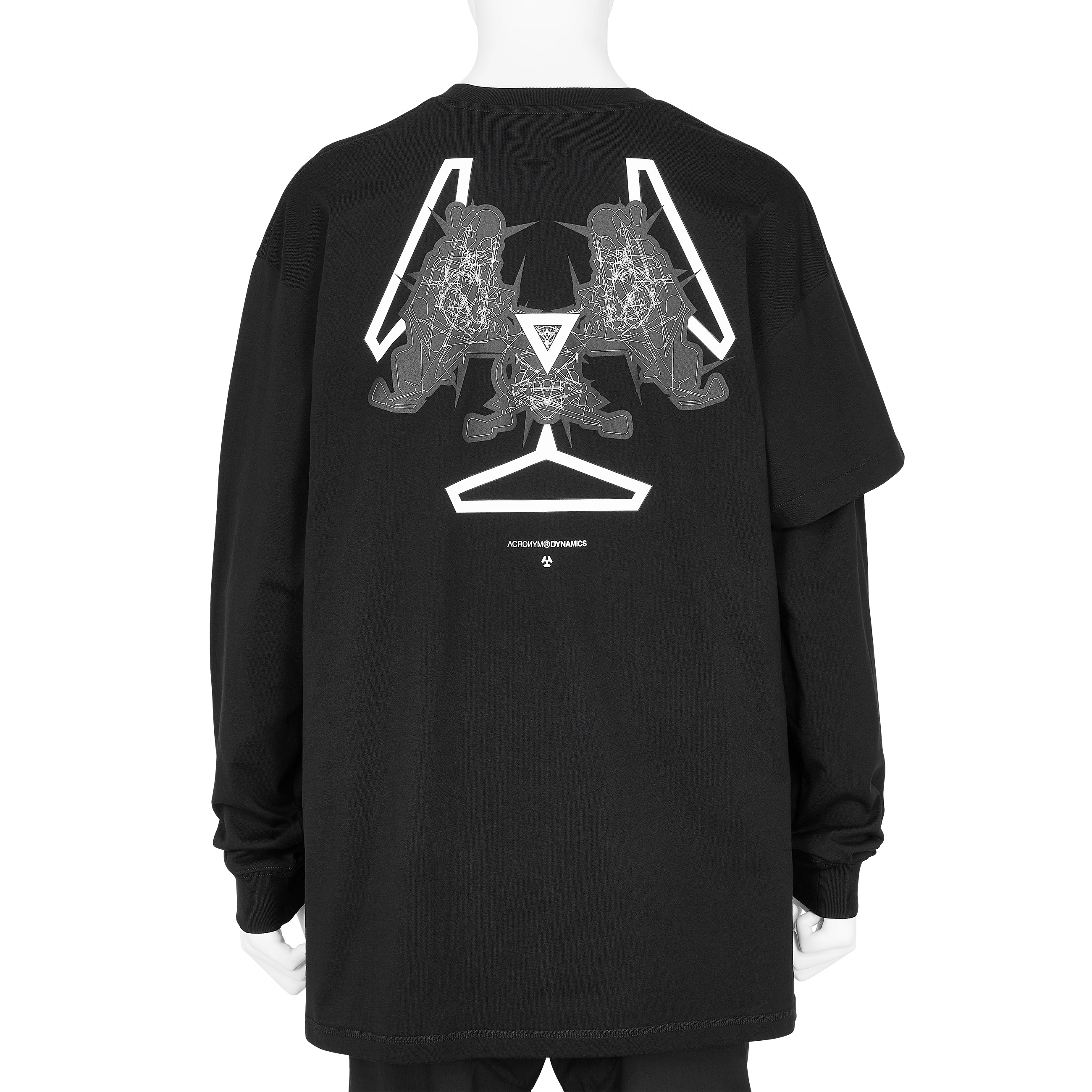S29-PR-A ORGANIC COTTON LONG SLEEVE T-SHIRT BLACK - ACRONYM