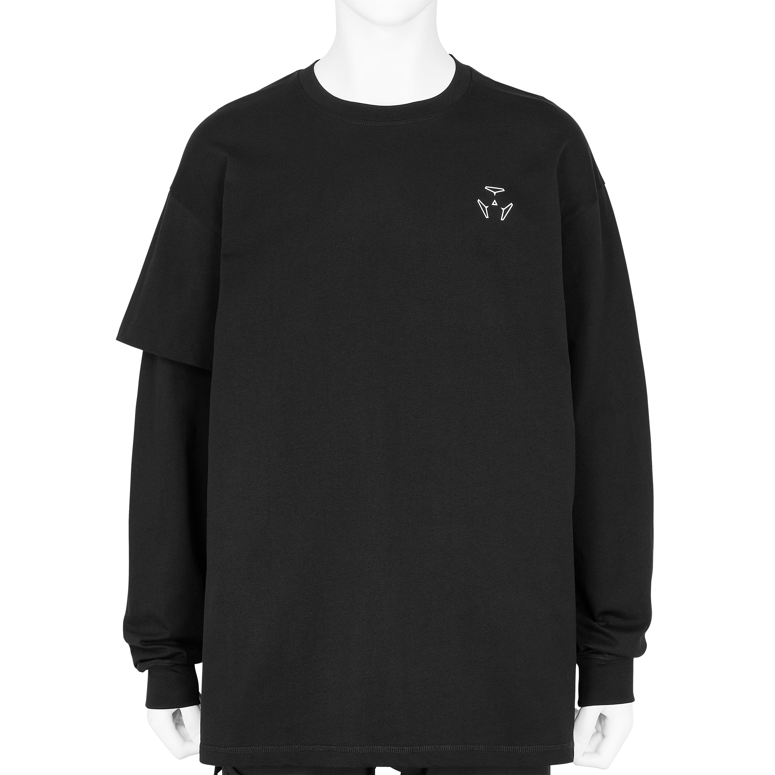 S29-PR-A ORGANIC COTTON LONG SLEEVE T-SHIRT BLACK
