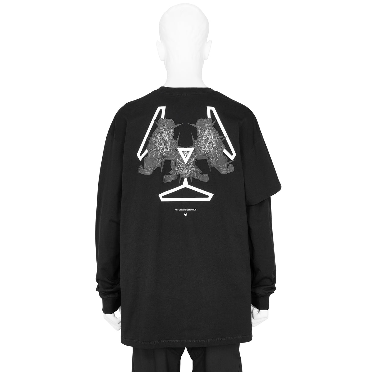 S29-PR-A ORGANIC COTTON LONG SLEEVE T-SHIRT BLACK - ACRONYM 