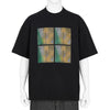 Yasuhiro Ishimoto COMPOSITION PRINT TEE BLACK