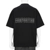 Yasuhiro Ishimoto COMPOSITION PRINT TEE BLACK